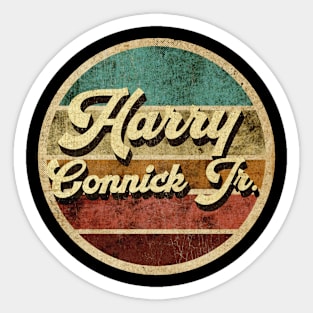 Tanatoraja, circle retro fadedHarry Connick Jr Sticker